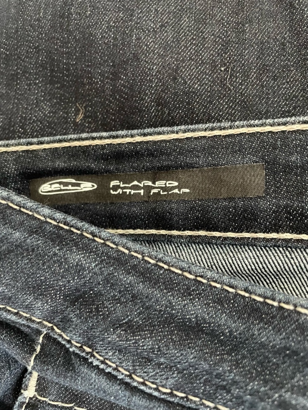 William Rast Dark Blue Women's Bootcut Jeans with Contrast Stitching - Picture 5 of 7